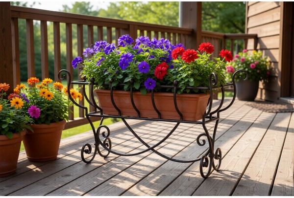 Цветочница Валенсия кованая 2-40 • Мебель «ВАЛЕНСИЯ»