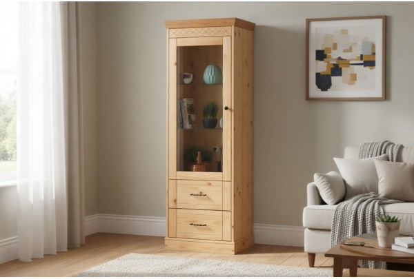 Сервант Дания 1-створчатый №1 • Мебель «ДАНИЯ» и "ДАНИЯ new"