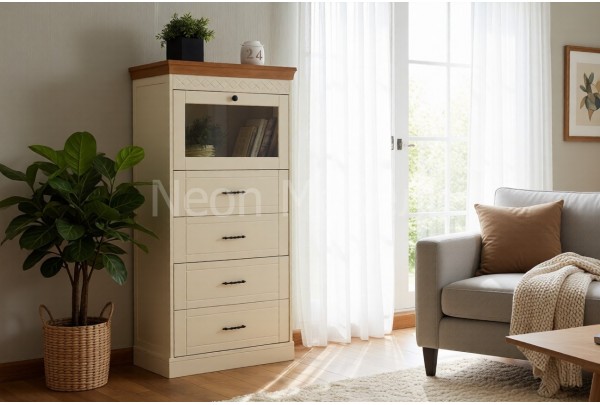 Сервант Дания 1-створчатый №2 • Мебель «ДАНИЯ» и "ДАНИЯ new"