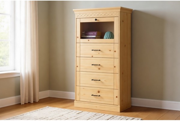 Сервант Дания 1-створчатый №2 • Мебель «ДАНИЯ» и "ДАНИЯ new"