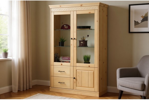 Сервант Дания 2-створчатый №1 • Мебель «ДАНИЯ» и "ДАНИЯ new"