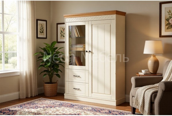 Сервант Дания 2-створчатый №3 • Мебель «ДАНИЯ» и "ДАНИЯ new"