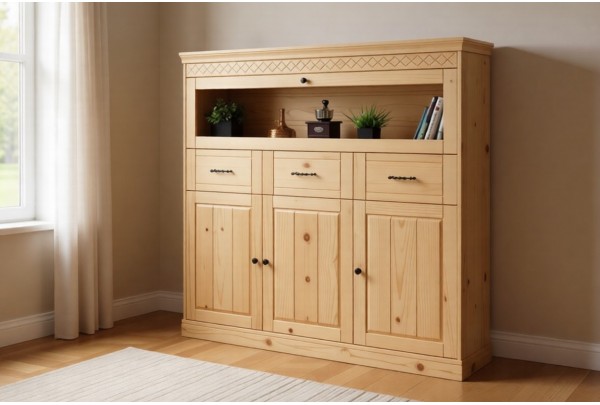 Сервант Дания 3-створчатый №3 • Мебель «ДАНИЯ» и "ДАНИЯ new"