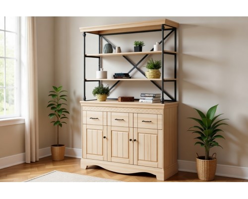 Комод Дания №8 + Стеллаж Дания металл №4