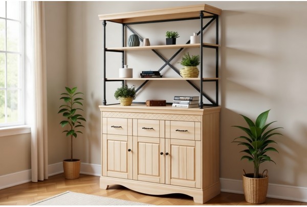 Комод Дания №8 + Стеллаж Дания металл №4 • Мебель «ДАНИЯ» и "ДАНИЯ new"