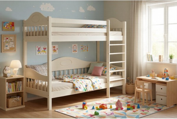 Кровать двухъярусная детская Фрея №3 70х150/160 • Двухьярусные кровати