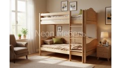Кровать двухъярусная Кая №3 70х190/200 • Двухьярусные кровати