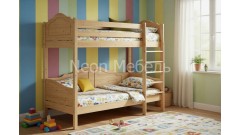 Кровать детская двухъярусная Кая №3 70х150/160 • Двухьярусные кровати
