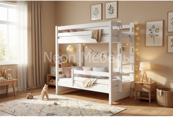 Кровать двухъярусная Тимберика Кидс №14 80х160 • Двухьярусные кровати