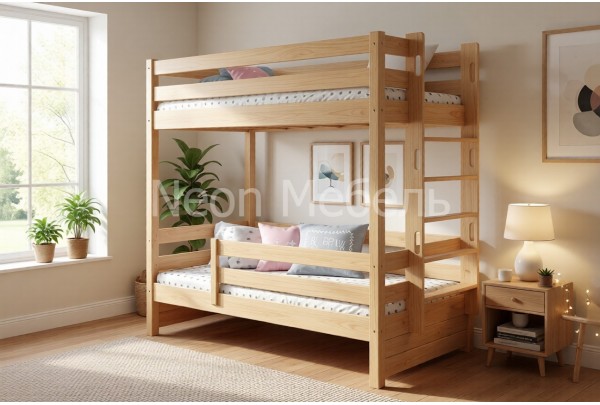 Кровать двухъярусная Тимберика Кидс №14 80х180 • Двухьярусные кровати