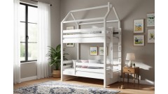 Кровать-домик двухъярусная Тимберика Кидс №16 80х180 • Двухьярусные кровати