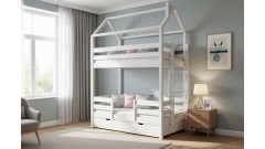 Кровать-домик двухъярусная Тимберика Кидс №16 80х180 • Двухьярусные кровати