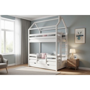 Кровать-домик двухъярусная Тимберика Кидс №16 80х180