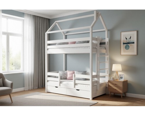 Кровать-домик двухъярусная Тимберика Кидс №16 80х180