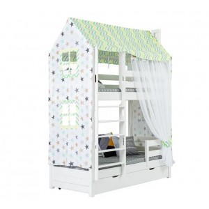 Кровать-домик двухъярусная Тимберика Кидс №17 80х180