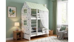 Кровать-домик двухъярусная Тимберика Кидс №17 80х160 • Двухьярусные кровати