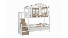 Кровать-домик двухъярусная Тимберика Кидс №21 80х180 • Двухьярусные кровати