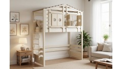 Кровать-домик верхнеярусная Тимберика Кидс №12 80х180 • Двухьярусные кровати