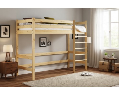 Кровать-чердак Классик верхнеярусная 70х190/200