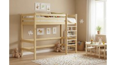 Кровать-чердак Классик верхнеярусная 70х150/160 • Двухьярусные кровати