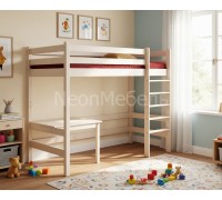 Кровать-чердак Классик №2 верхнеярусная 70х190/200