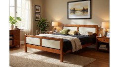 Кровать 2-спальная Брамминг 120х190/200 • Все коллекции Тимберика