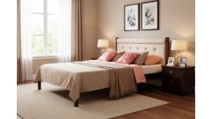 Кровать 2-спальная Дания №1/1 160х190/200 • Все коллекции Тимберика