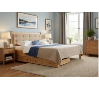 Кровать 2-спальная Дания №1/1 с ящиками 160х190/200