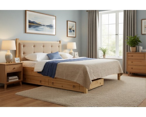 Кровать 2-спальная Дания №1/1 с ящиками 140х190/200