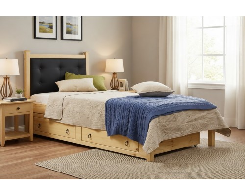 Кровать 1-спальная Дания №1/1 с ящиками 80х190/200