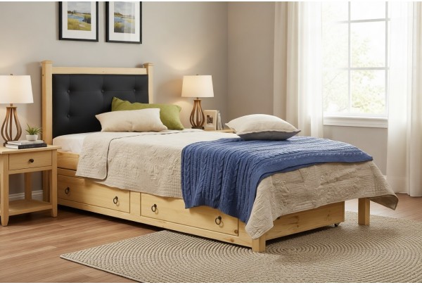 Кровать 1-спальная Дания №1/1 с ящиками 80х190/200 • Все коллекции Тимберика