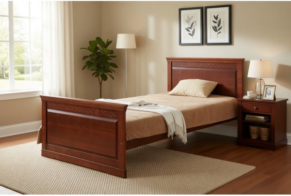 Кровать 1-спальная Дания №1 90х190/200 • Все коллекции Тимберика