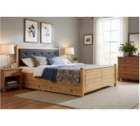 Кровать 2-спальная Дания №1, с ящиками 140х190/200