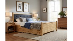 Кровать 2-спальная Дания №1, с ящиками 160х190/200 • Все коллекции Тимберика
