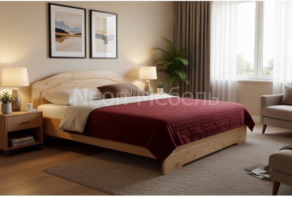 Кровать 2-спальная Айно №19 140х190/200 • Все коллекции Тимберика