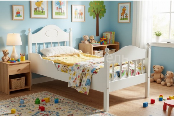 Кровать детская Фрея №2 с фигурными бортиками 70х150/160 • Детские кровати