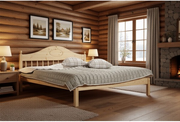 Кровать 2-спальная Фрея №1 180х190/200 • Все коллекции Тимберика