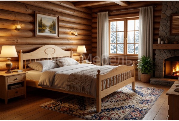 Кровать 2-спальная Фрея №2 120х190/200 • Все коллекции Тимберика