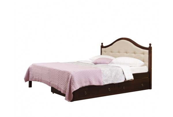 Кровать 1-спальная Кая №1 мягкая, с ящиками • Все коллекции Тимберика
