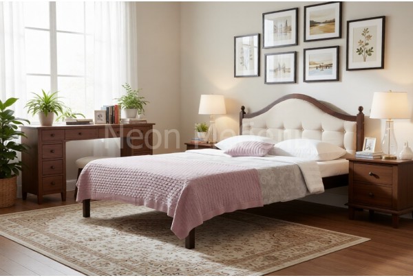 Кровать 1-спальная Кая №1 мягкая 90х190/200 • Все коллекции Тимберика