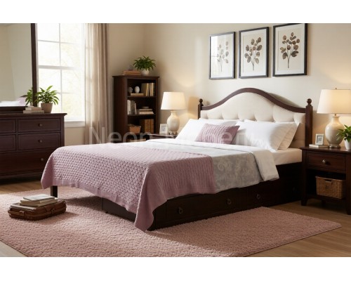 Кровать 1-спальная Кая №1 мягкая, с ящиками 80х190/200