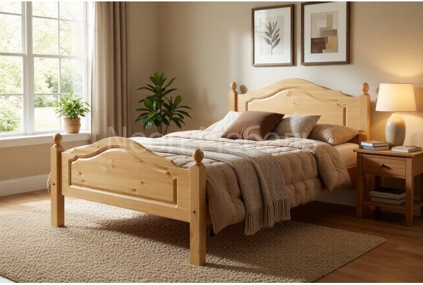 Кровать 1-спальная Кая №2 90х190/200 • Все коллекции Тимберика