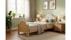 Кровать 1-спальная Кая №2 мягкая 80х190/200 • Все коллекции Тимберика