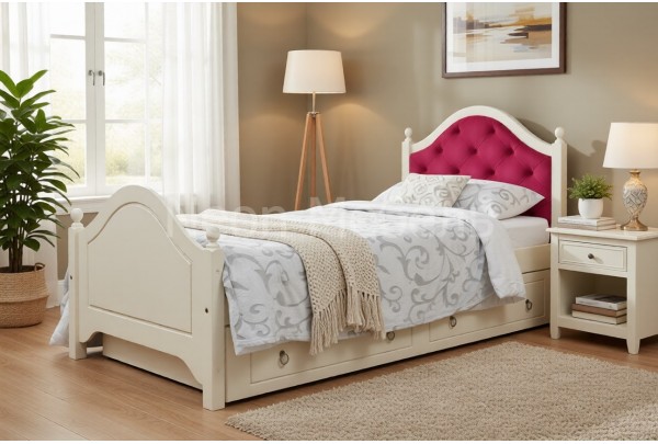 Кровать 1-спальная Кая №2 с ящиками 90х190/200 • Все коллекции Тимберика