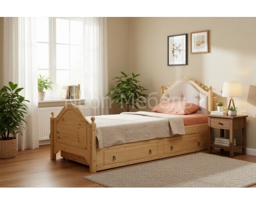 Кровать 1-спальная Кая №2 с ящиками 80х190/200