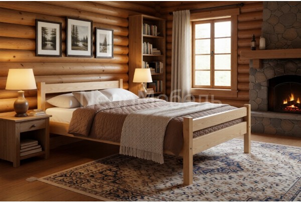 Кровать 2-спальная Классик 120х190/200 • Все коллекции Тимберика