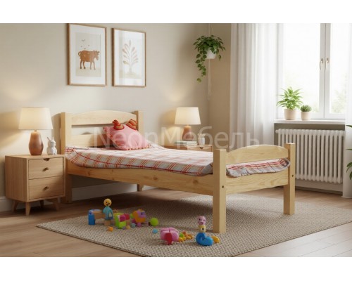 Кровать детская Классик (спинки дуга) 60х120/140