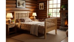 Кровать 1-спальная Дания №R2 80х190/200 • Все коллекции Тимберика