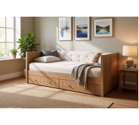 Тахта Дания №3 мягкая, с ящиками 90х190/200