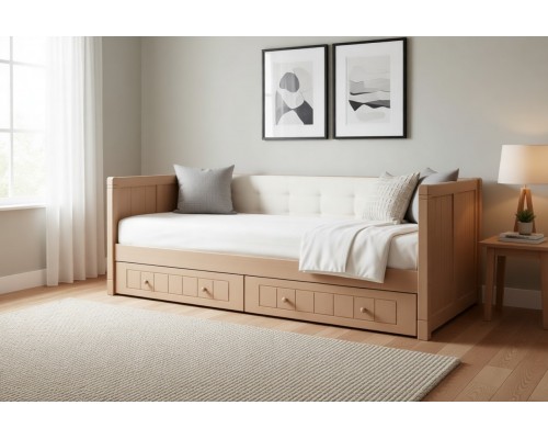 Тахта Дания №3 мягкая, с ящиками 80х190/200